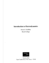 Thumbnail Griffiths - Introduction to Electrodynamics 3rd edition